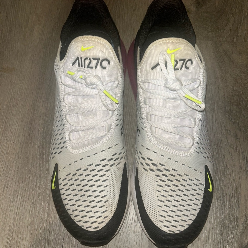 Nike Air Max 270 White and Black with Neon Accents
